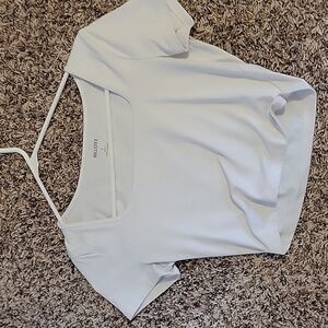 hollister square neck crop top